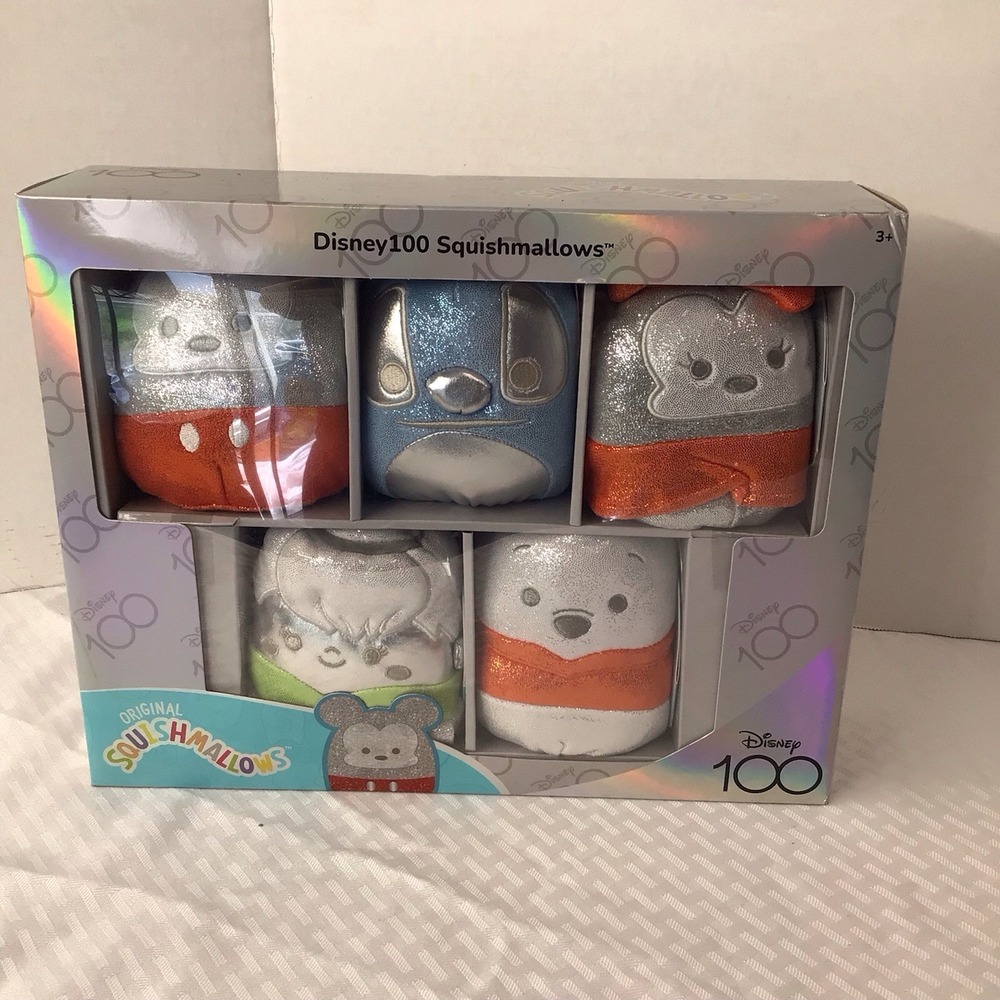 Disney‎ 100~Squishmallow Limited Edition 5pk Collectors Set~*Sealed NIB* - Picture 4 of 7